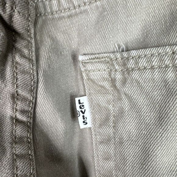 Levi's 505 Mens Jeans Size W31 L30 Camel Tan Straight Leg White Tag Modern - Picture 7 of 13